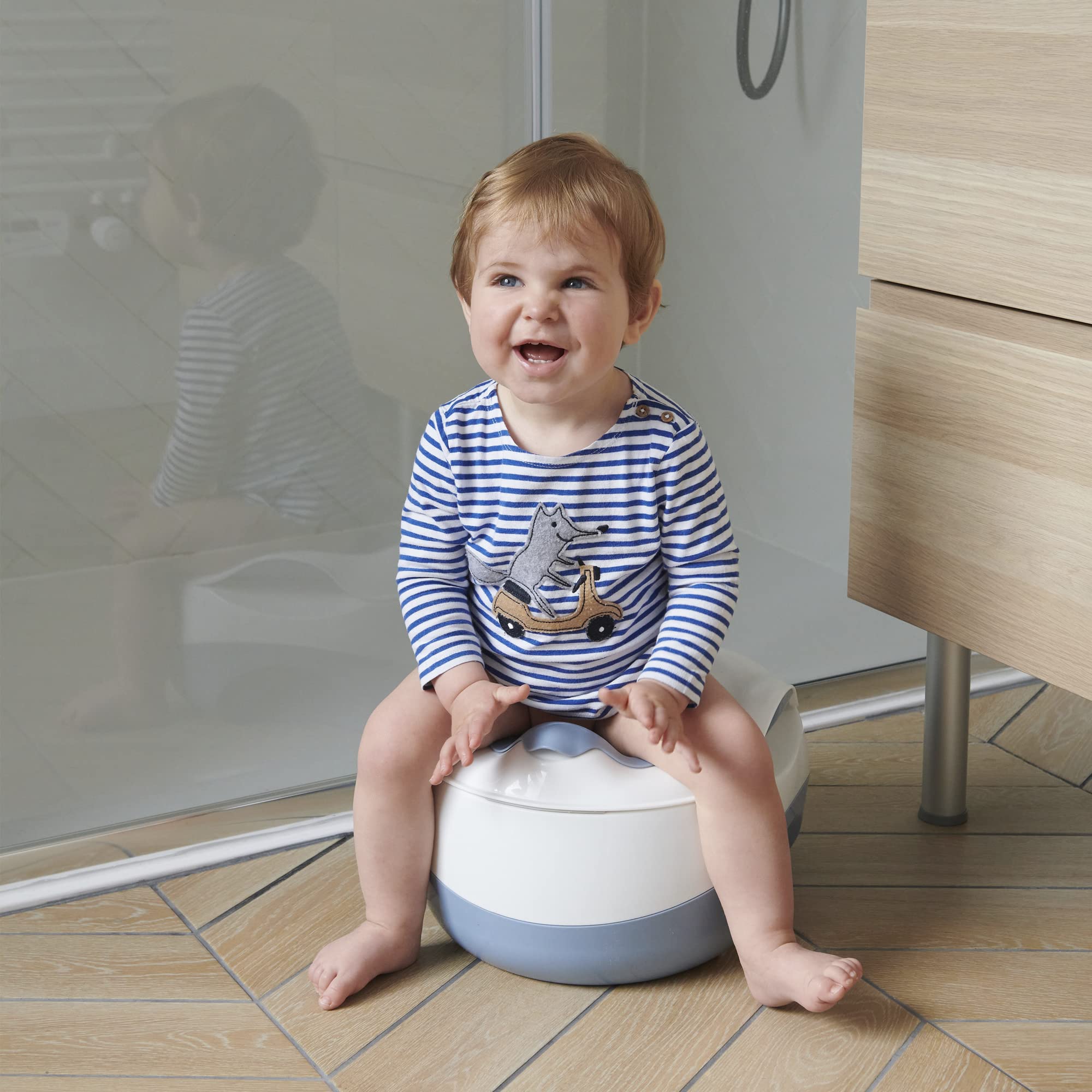 Bebé Confort 3-in-1 Vasino Multifunzione Bianco Grigio 18 Mesi+