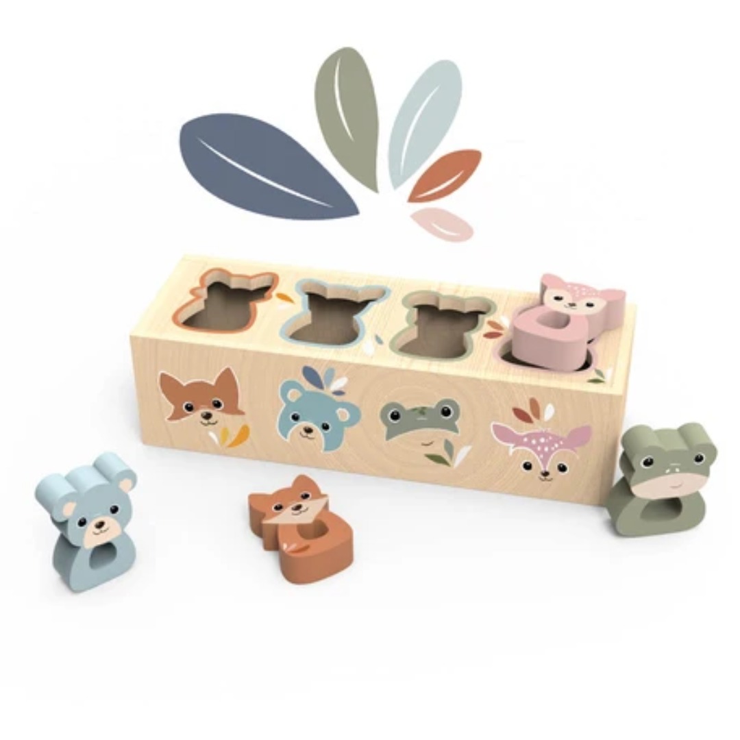 Speedy Monkey Scatola Formine Animali gioco in legno