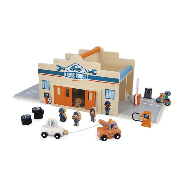 Janod Cross Roads La Mia Prima Autofficina garage legno