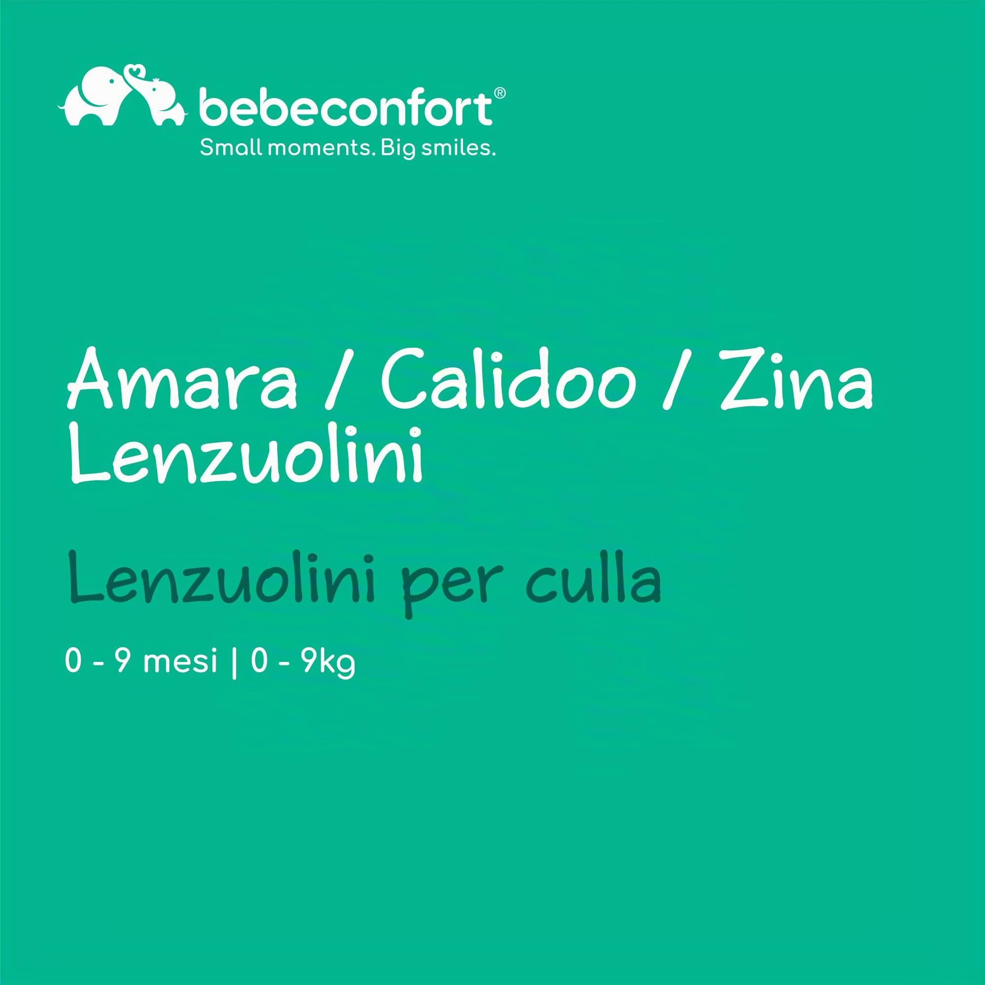 Bébé Confort Lenzuola Culla Cotone Bianche 2 Pezzi 83x50