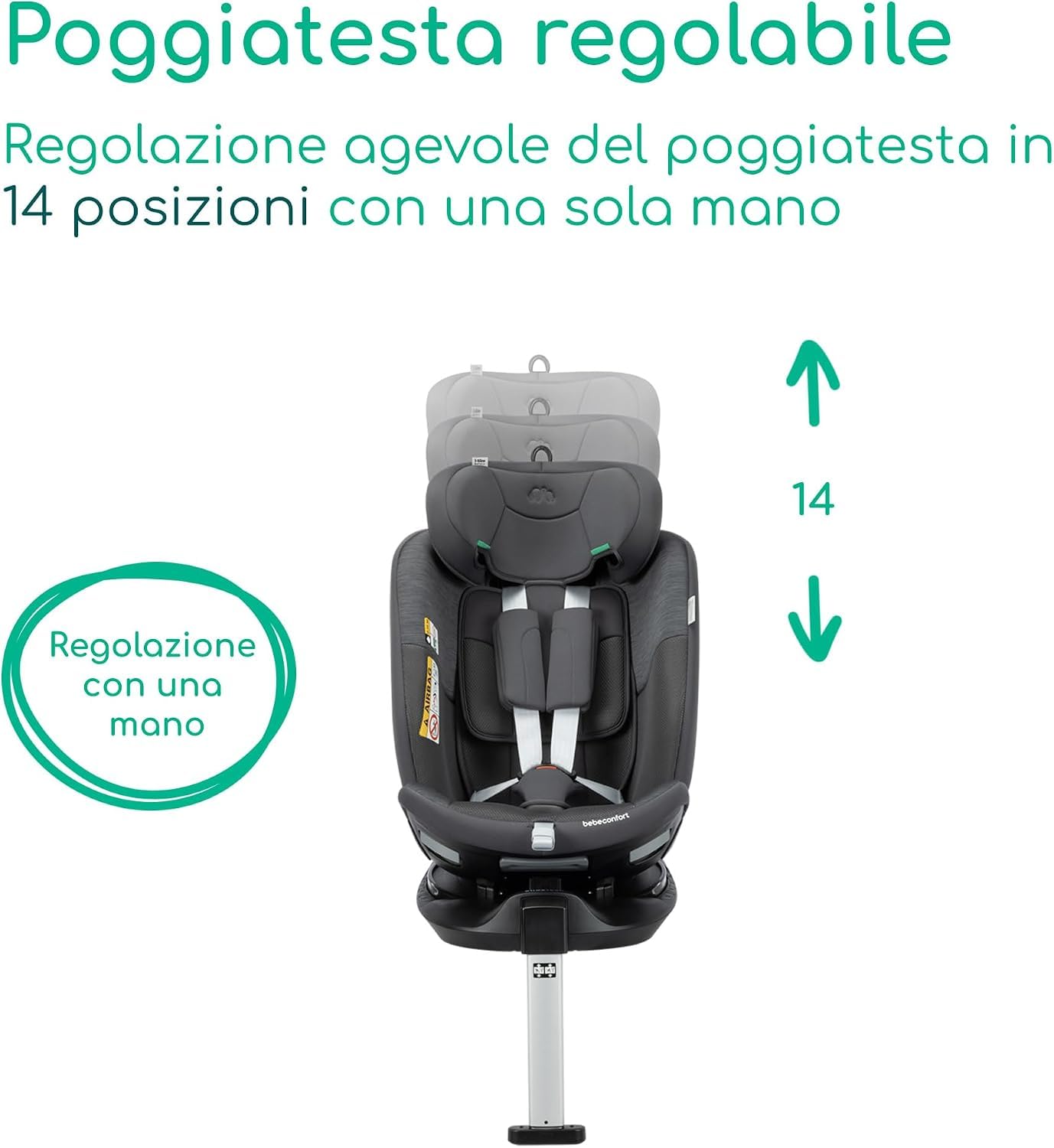 Bebé Confort RevolveFix Max 360 i-Size Seggiolino Auto Element Graphite