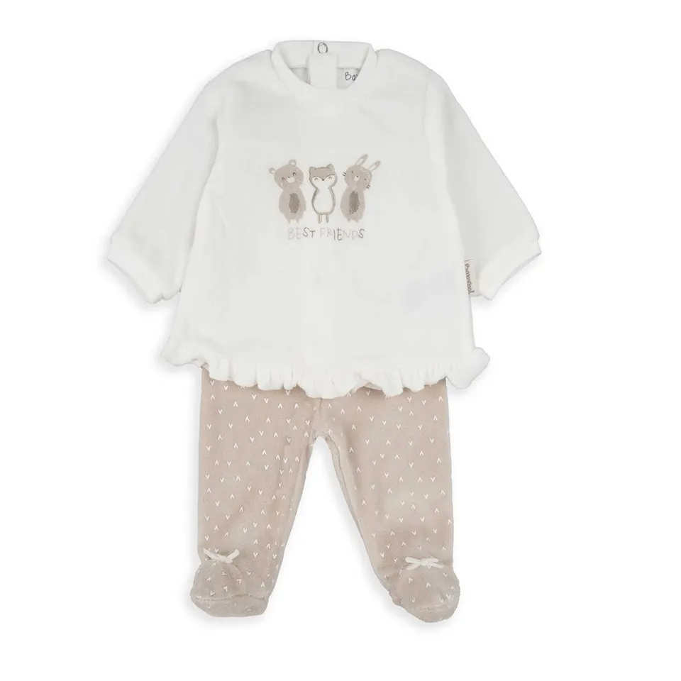 Wonderlife 250003 Best Friends completo neonata 2 pezzi velluto