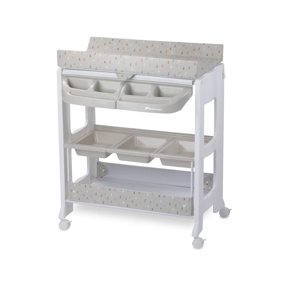 Bebé Confort Dolphy fasciatoio bagnetto Warm Grey con ruote