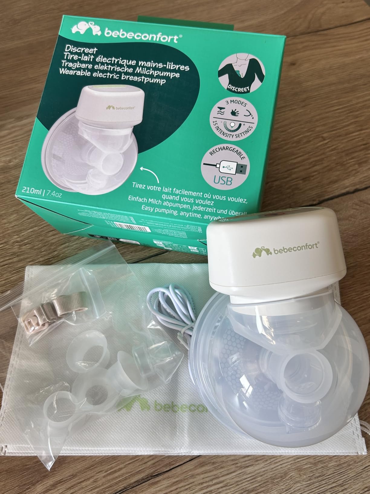 Bebé Confort Discreet Tiralatte Elettrico Indossabile 210 ml