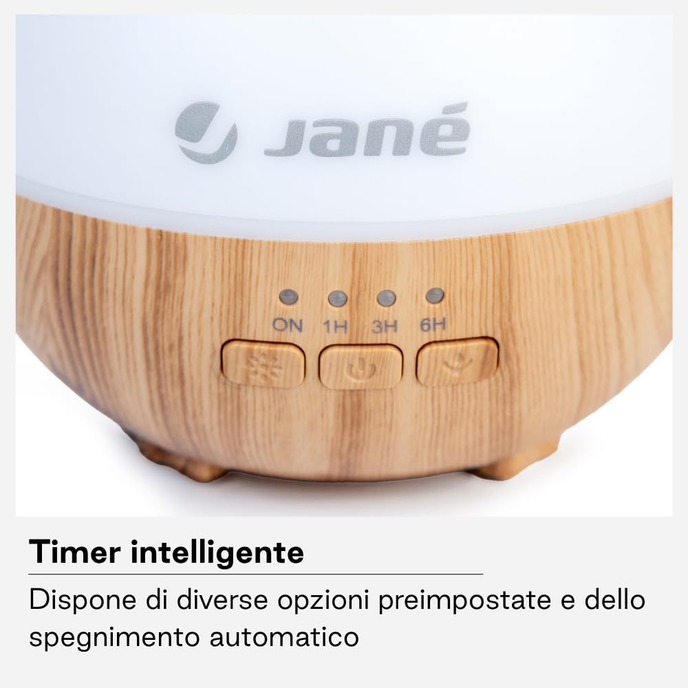 Jané Drop Umidificatore 140 ml Legno 7 Colori LED